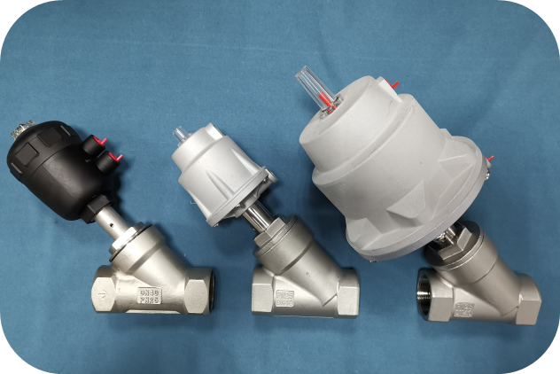DN80、100、125 氣動角座閥